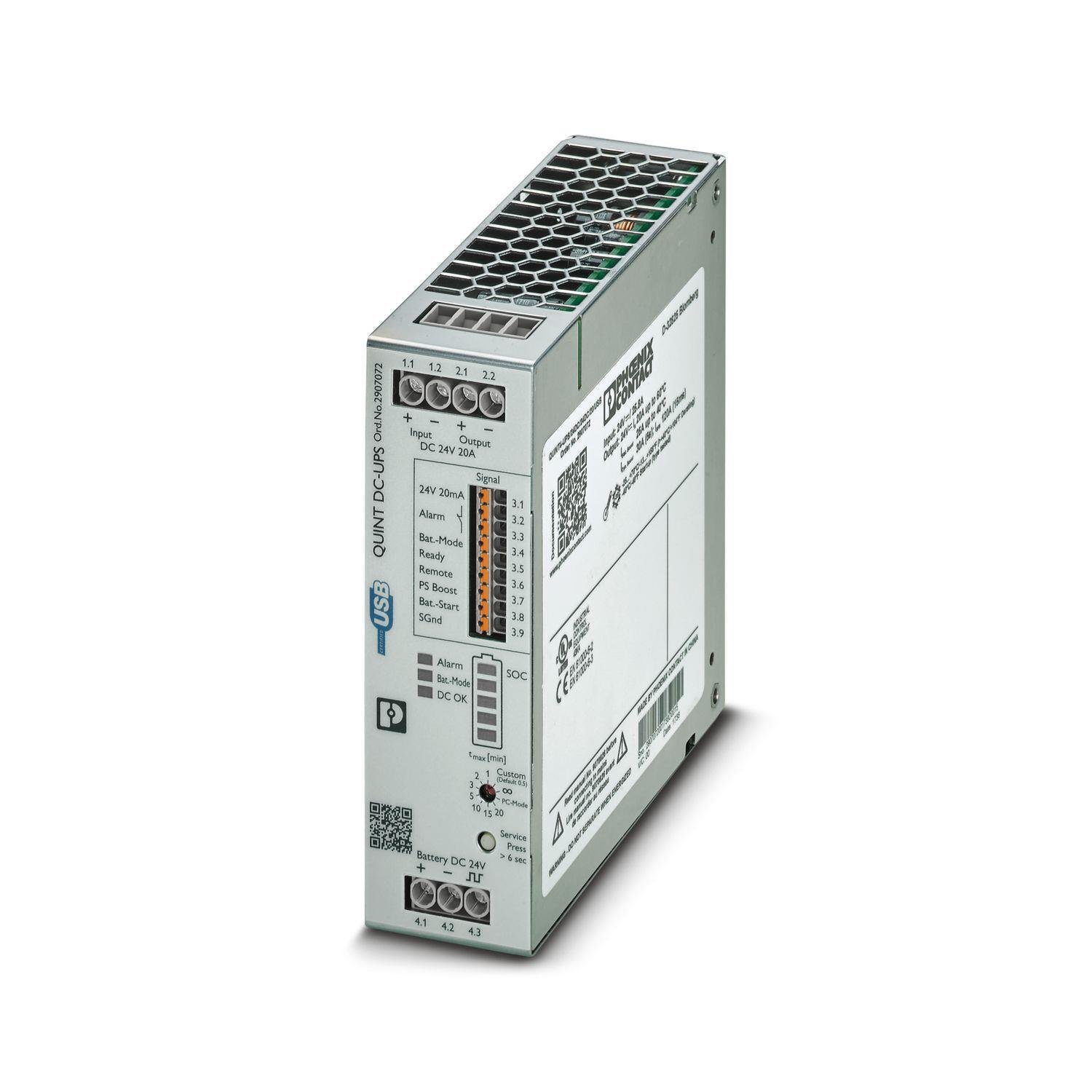 Phoenix Contact –2907072 QUINT4-UPS/24DC/24DC/20/USB - Kesintisiz güç kaynağı