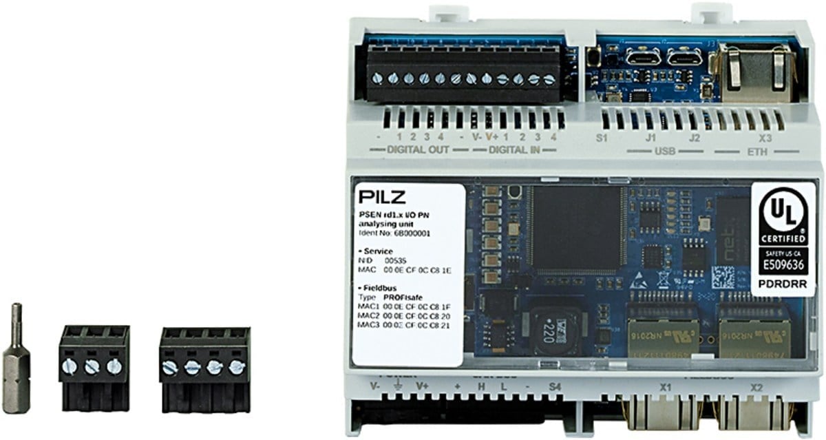 Pilz 6B000001 PSEN rd1.x I/O PN Radar Sensörü Analiz Ünitesi