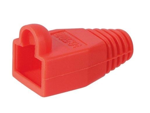 Powermaster 5844 Kırmızı RJ45 Kılıf 10 Lu Paket Halinde