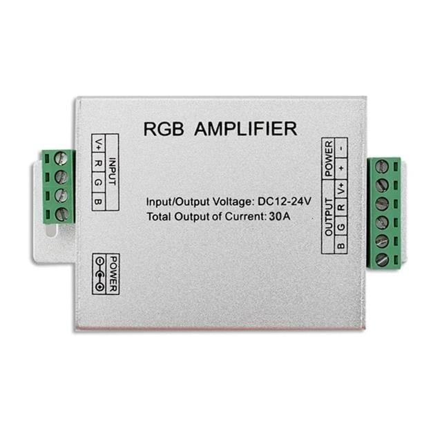 PowerMaster PM-4877 12 Volt - 24 Volt 30 Amper RGB Şerit Led Amplifier (Repeater)