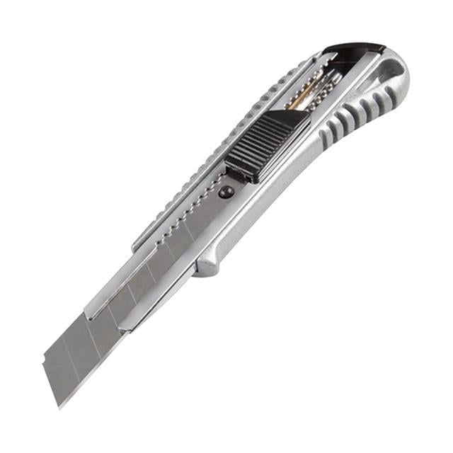 PowerMaster SR-1884 Alüminyum Gövde Metal Maket Bıçağı Profesyonel Falçata 18x0.5mm Bıçaklı