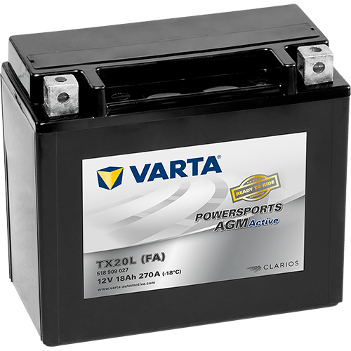 Powersports AGM Active 12V 18Ah 270A – TX20L (FA) | Motosiklet & ATV Aküsü