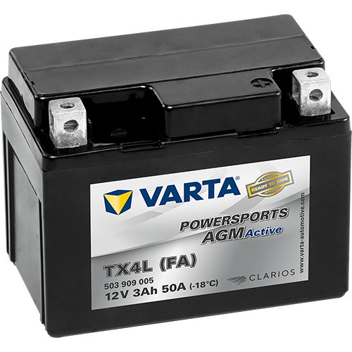Powersports AGM Active 12V 3Ah 50A – TX4L (FA) | Mini Motor & Oyuncak Araç Aküsü