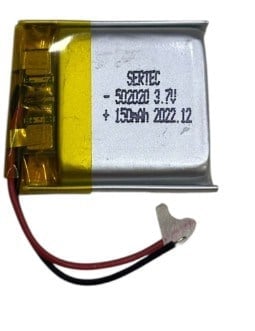 Sertec 502020 3.7V 150mAh Li-Polymer Pil (Devreli/1.5A)