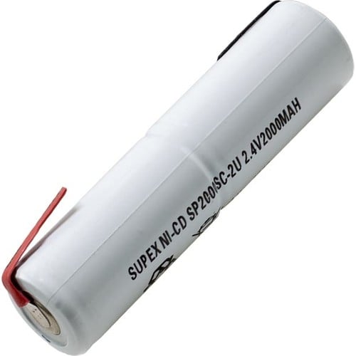 Supex SP2000SC-2U 2.4V 2000 mAh 2Li Üst Üste  Süpürge Pili