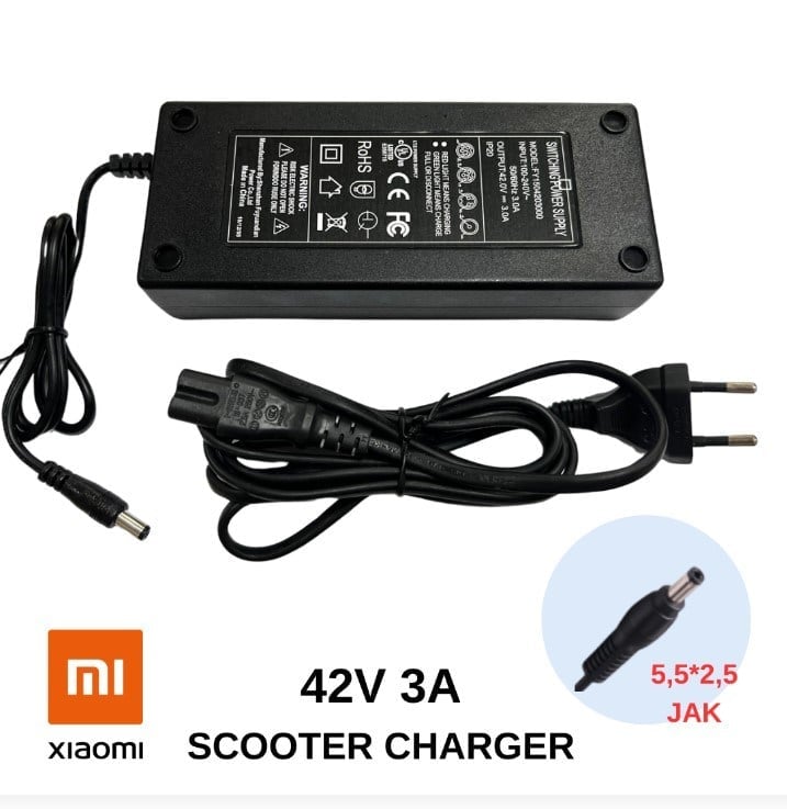 Swat ATZ428 42V 3A Xiaomi Bisiklet/Scooter Hızlı Şarj Adaptörü
