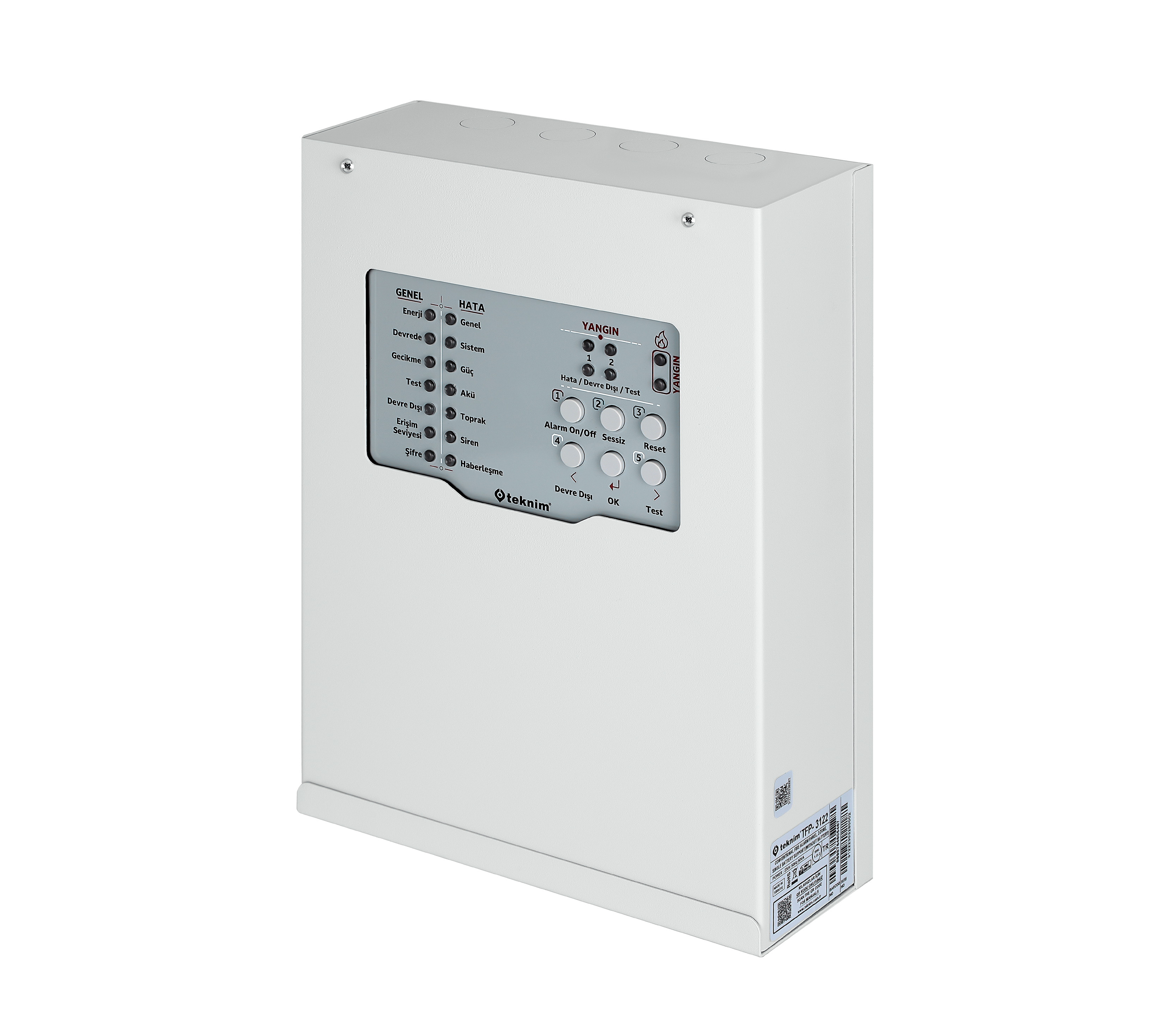 Teknim TFP-3122 - 2 Bölgeli Konvansiyonel Yangın Alarm Paneli