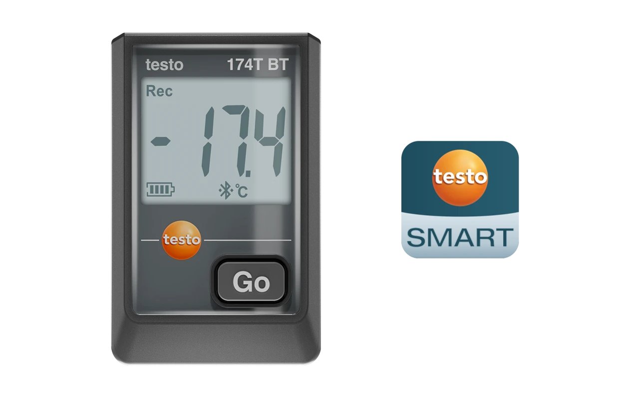 Testo 174 T BT – Mini Sıcaklık Data Logger (Bluetooth® & App) | 0572 1742 02