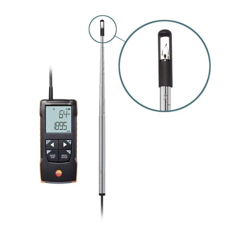 Testo 425 – App Bağlantılı Sıcak Tel Anemometre 0563 0425