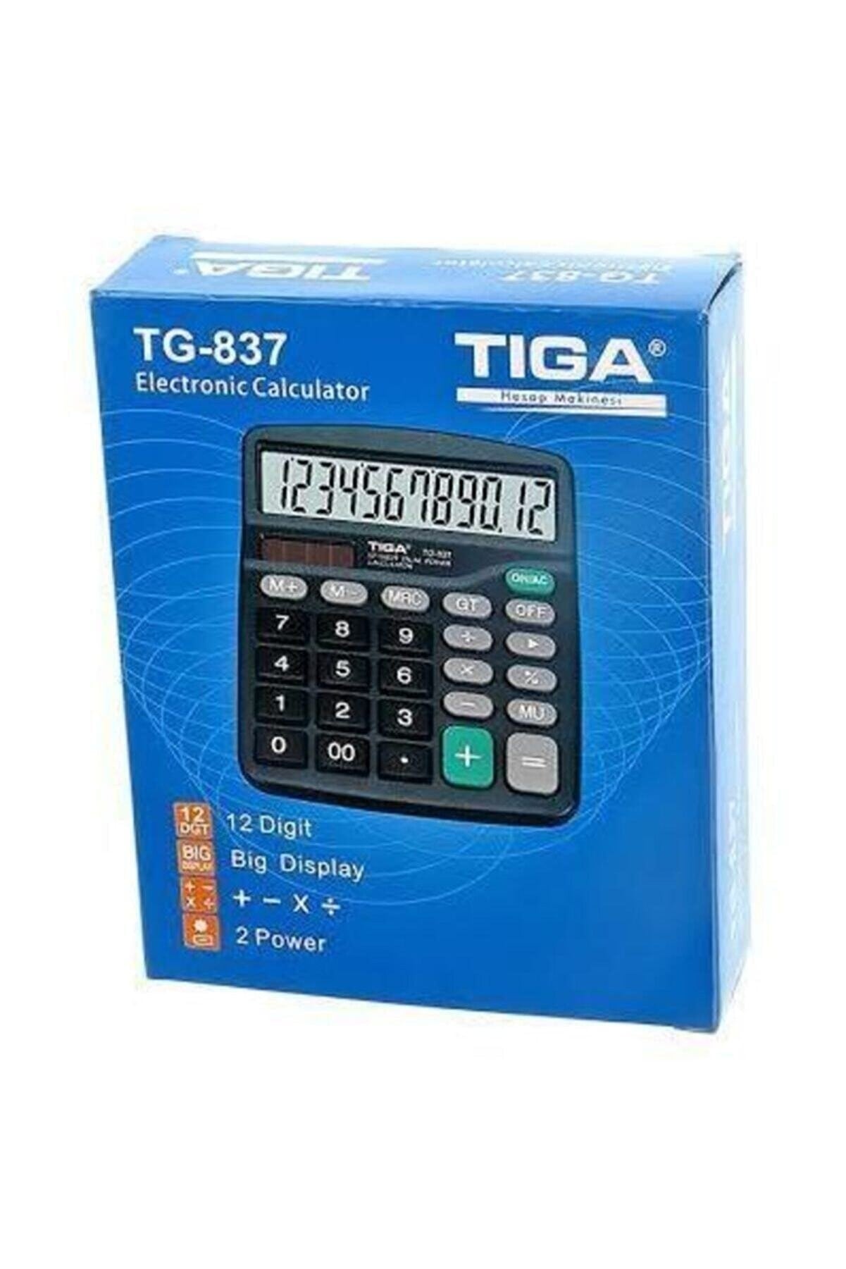 Tiga TG-837 12 Haneli Masaüstü Hesap Makinesi