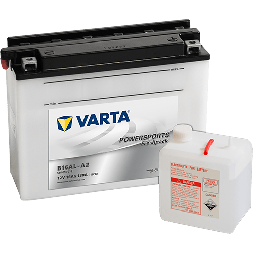 VARTA Powersports Freshpack 12V 16Ah 180A – B16AL-A2 | Motosiklet & Hafif Araç Aküsü