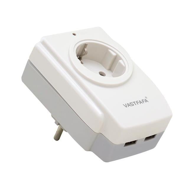 Vastfafa SM-120U Akım Korumalı Usb Çıkışlı Tekli Priz (16A-3680W)