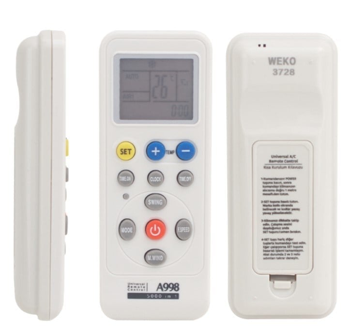 Weko 3728/33368 5000IN1 Universal Akıllı Klima Kumandası