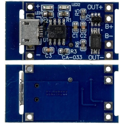 Weko CA-033-MK 1S 5A Micro USB BMS Devresi 18650 Lityum Batarya Şarj Modülü