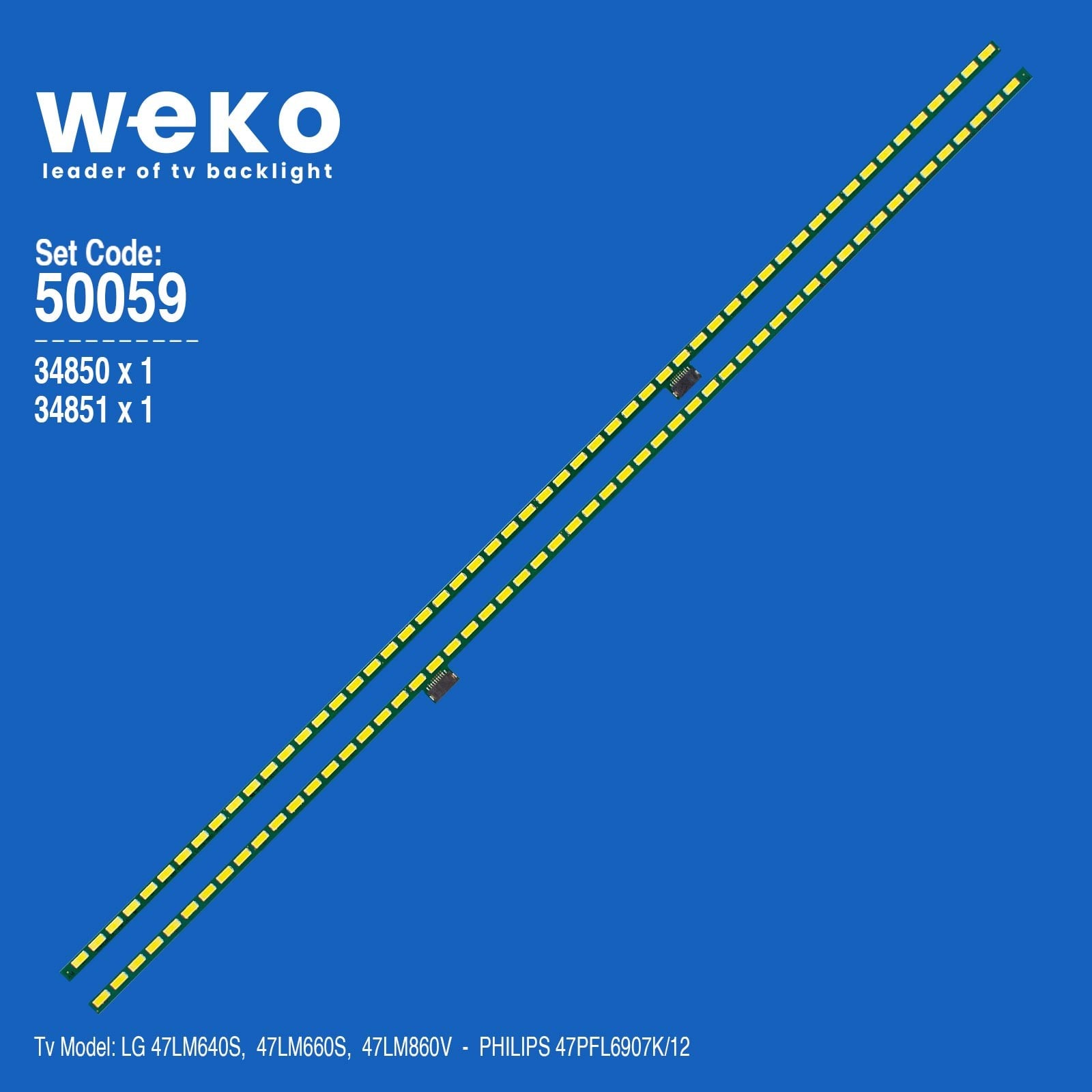 Weko Wkset-5059 34850x1/34851x1 LG 47'' Tv Bar Led Takımı