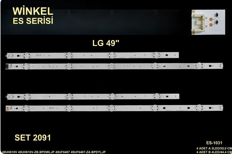 Winkel SET-2091 Nordmende Tv Bar Led Takımı