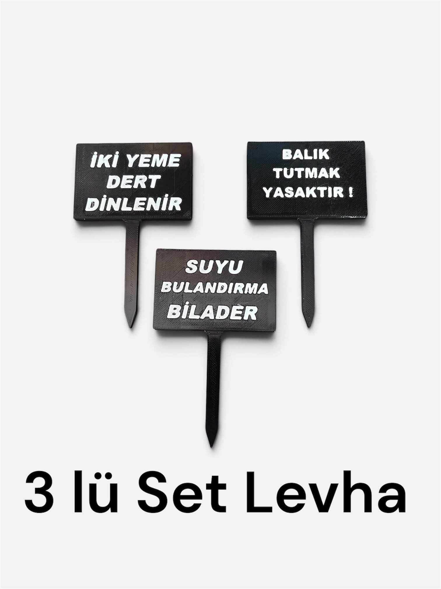 Akvaryum 3'lü Levha Set