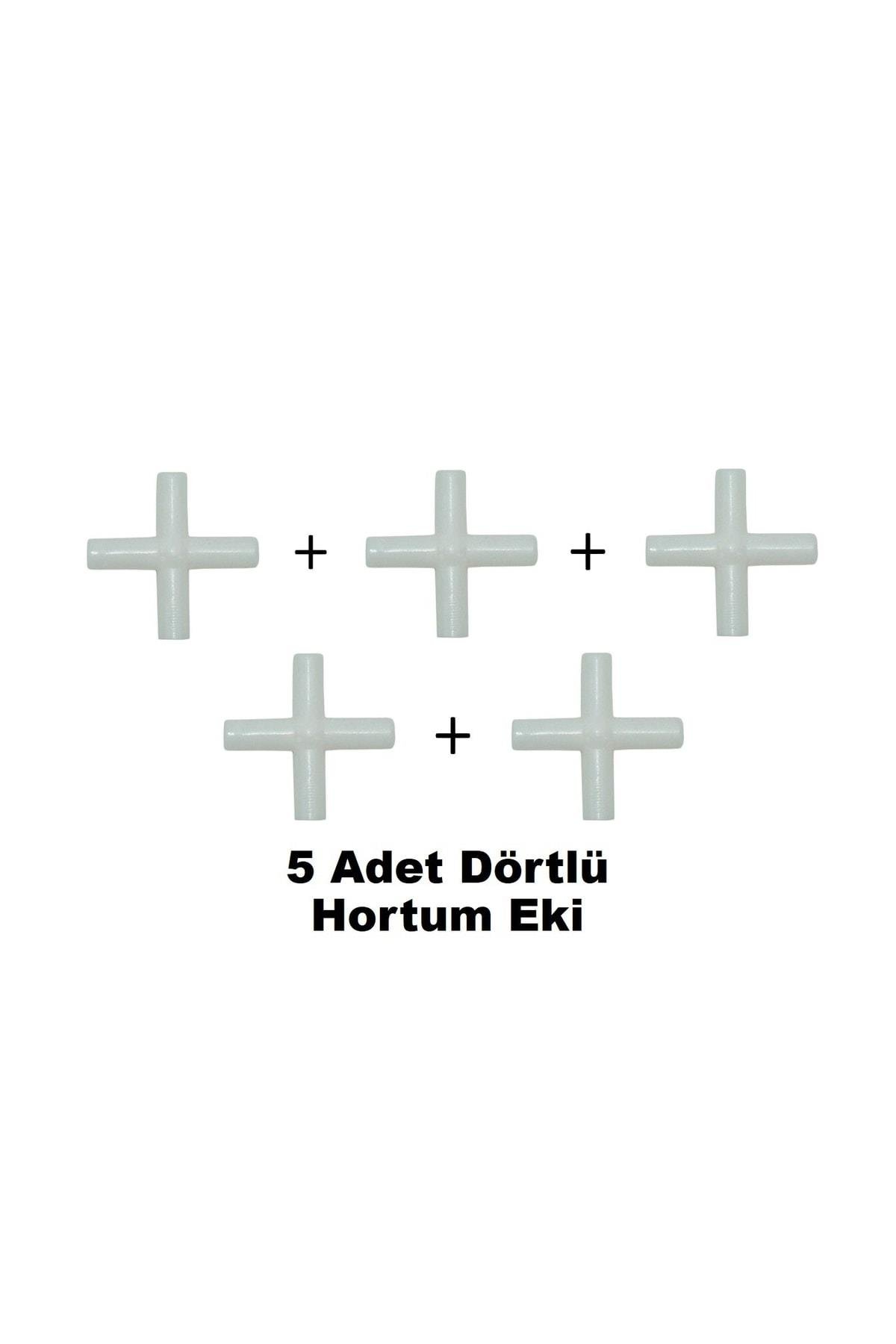 Akvaryum Dörtlü Hortum Eki 5 Adet