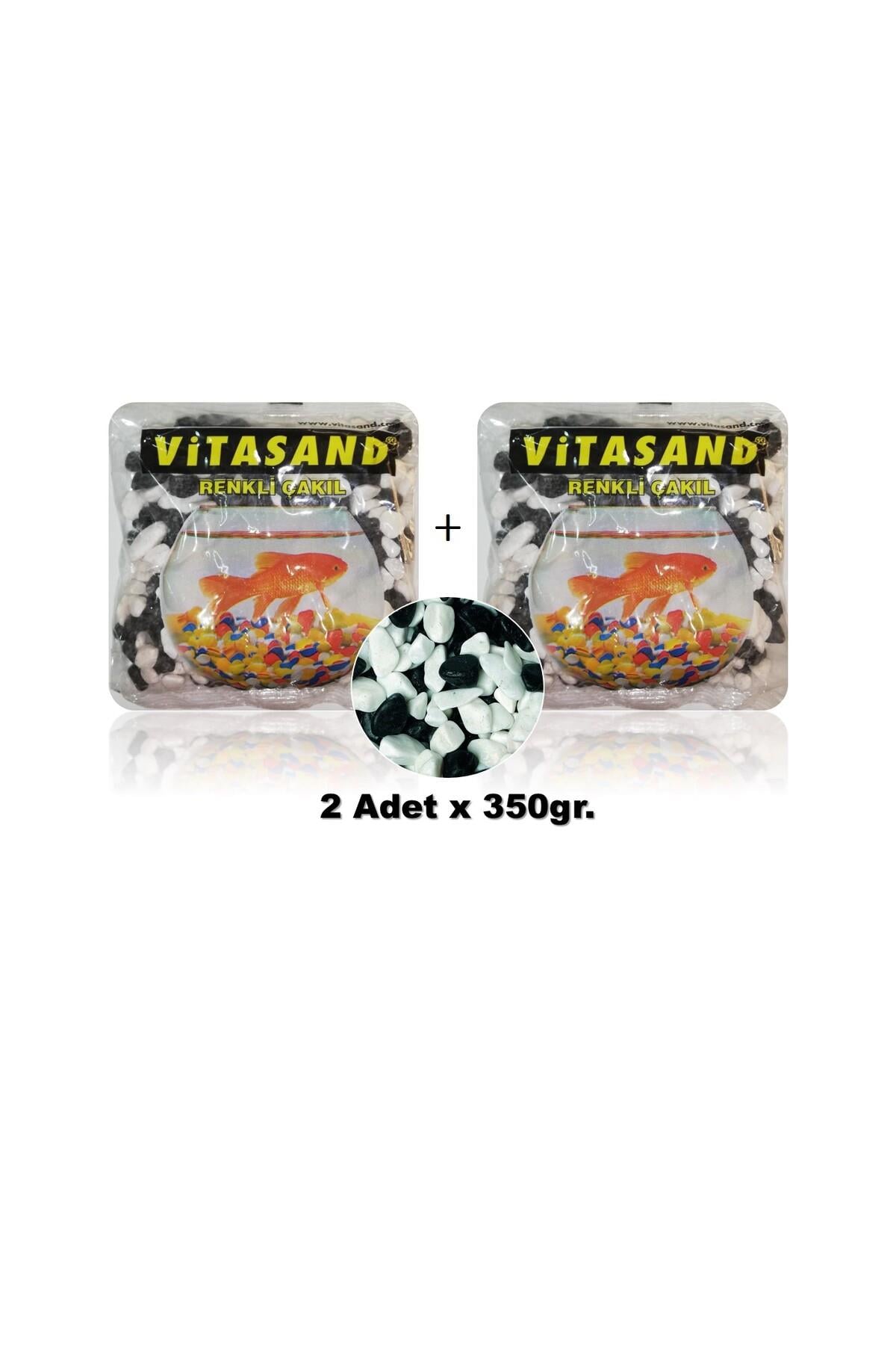 Çakıl Taşı Siyah Beyaz 350 gram X 2 Paket