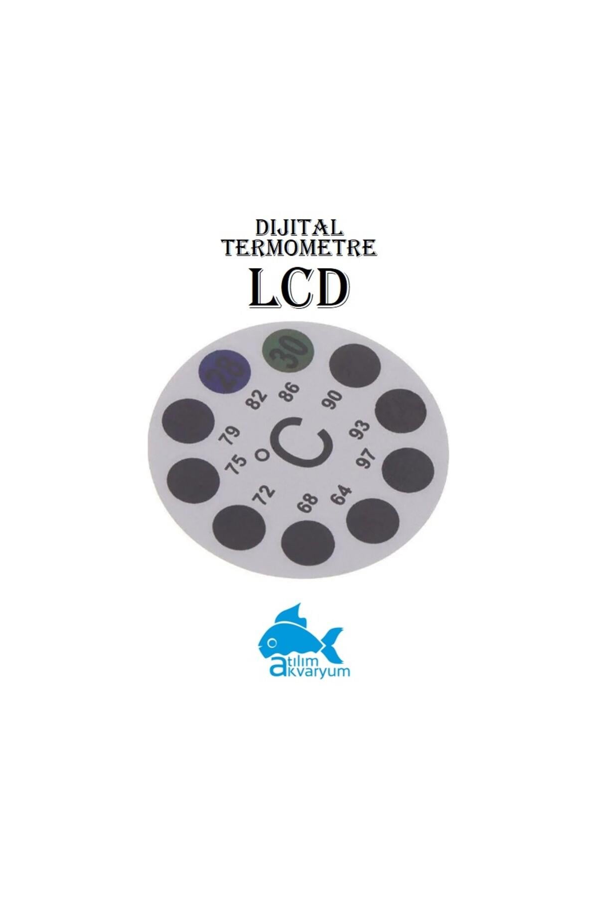 Dijital Yuvarlak Derece Yuvarlak Termometre LCD