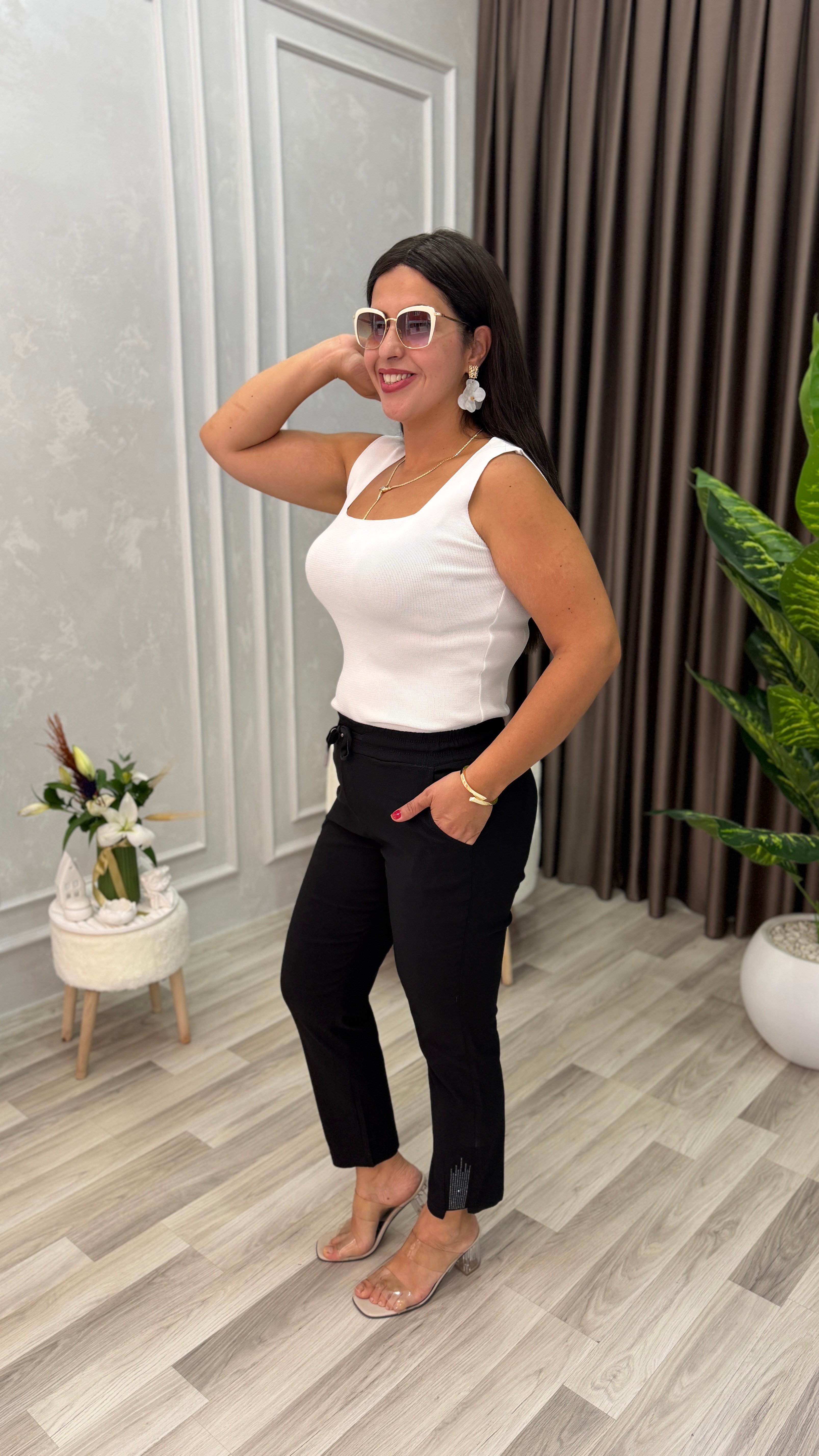ELEGANCE STONE PREMIUM PANTOLON SİYAH