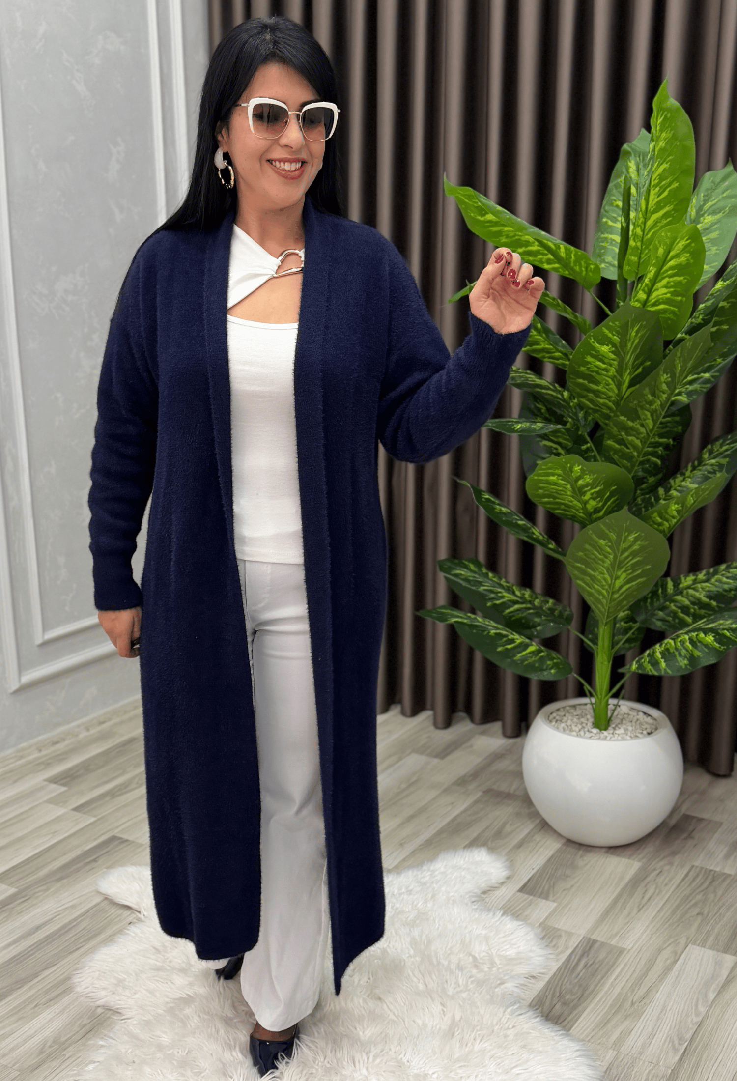 Maison Angora Hırka Lacivert