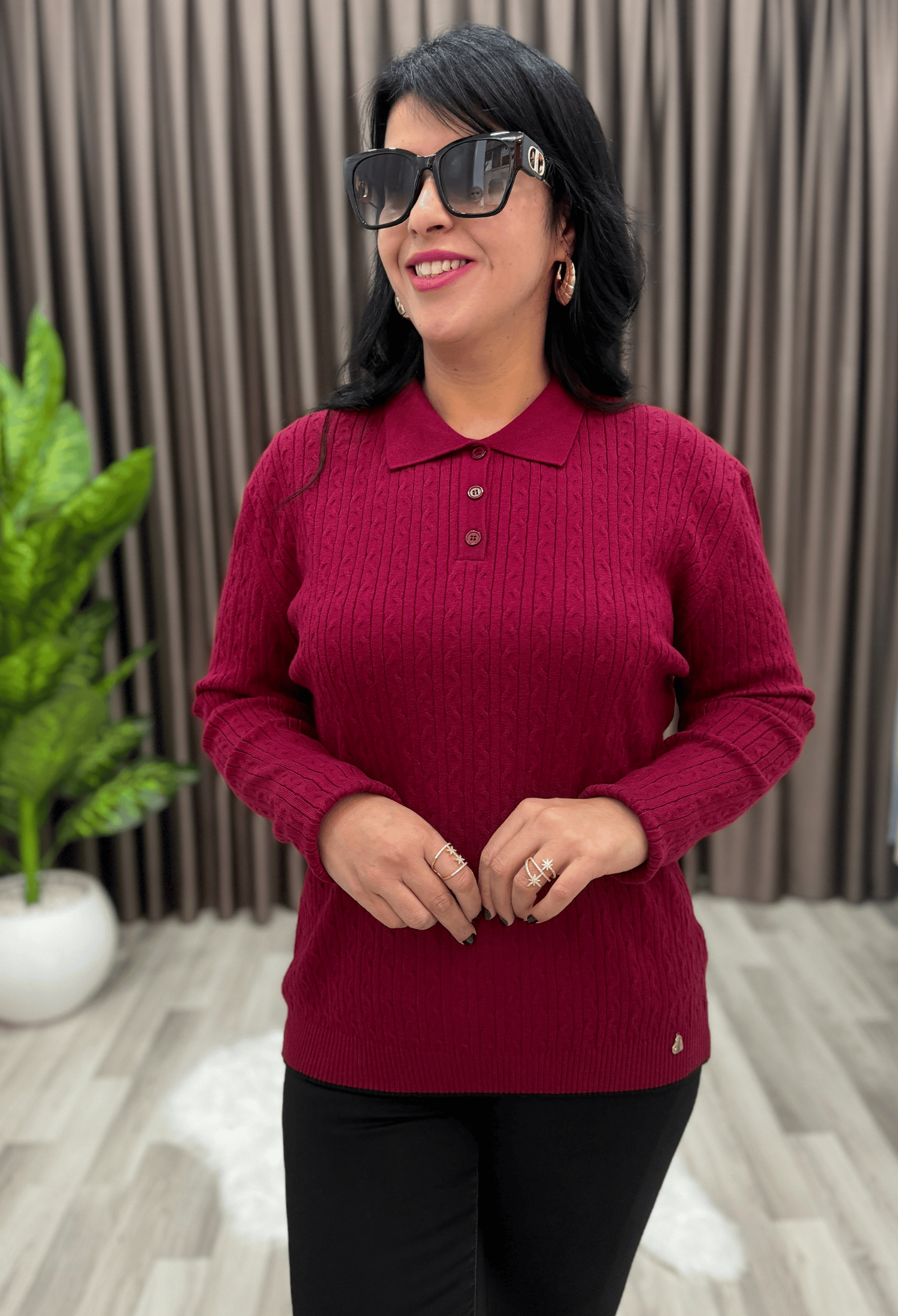 MONA KAŞMİR ELİT TRİKO BORDO
