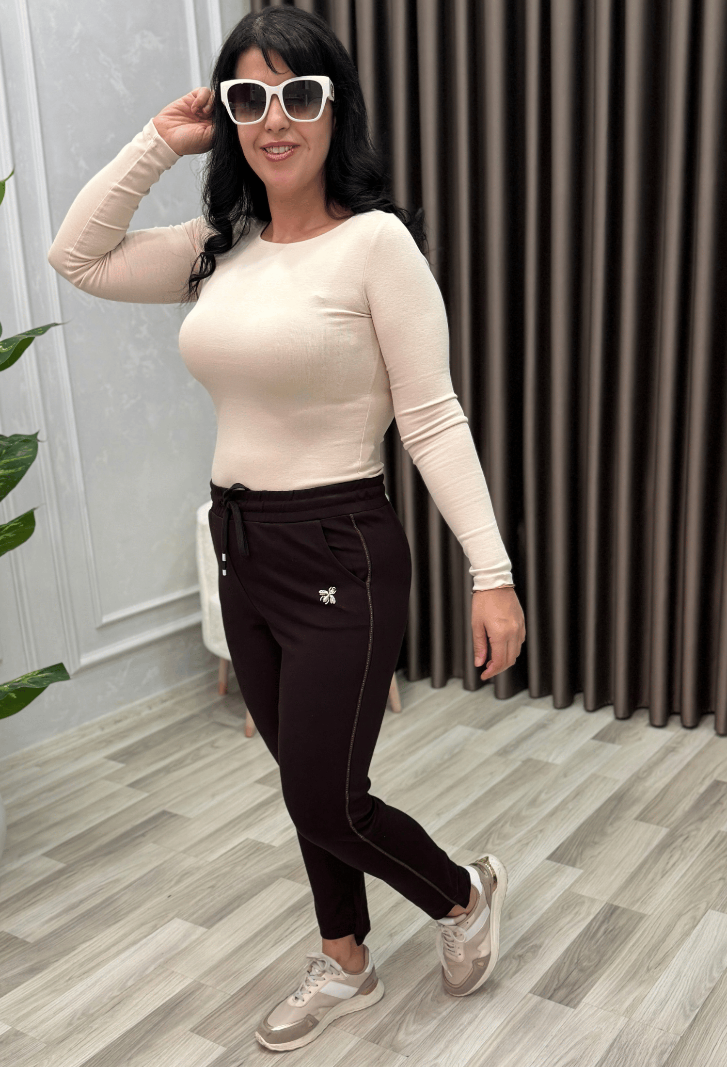 SOFT LINE PREMIUM ARILI PANTOLON KAHVERENGİ