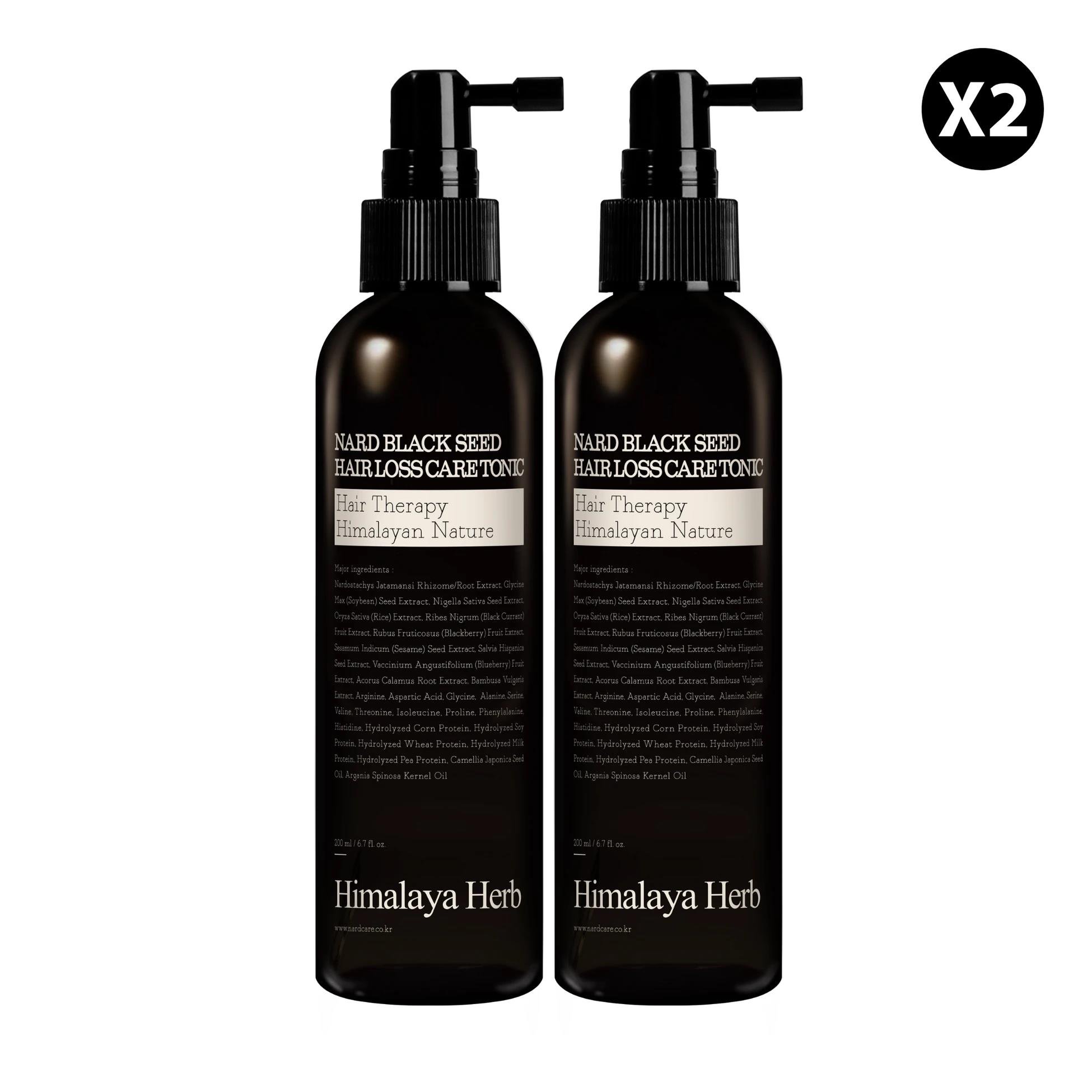 Nard Black Seed Hair Loss Care Tonic - Çörek Otu Özlü Saç Dökülmesi Karşıtı Tonik (200 ml x 2 adet)