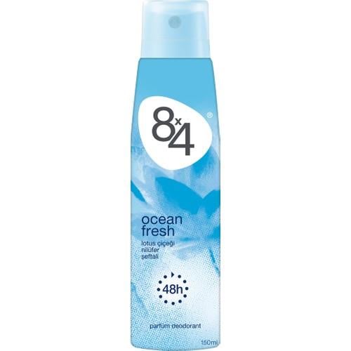 8X4 Ocean Fresh Sprey  Deodorant 150Ml Kadın