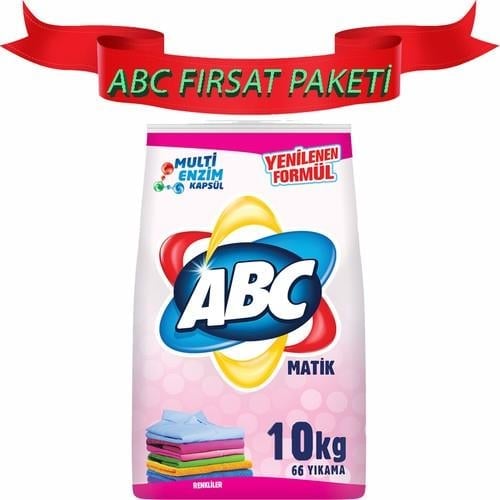 Abc Matik Renkliler Için Özel Toz Deterjan 10 kg