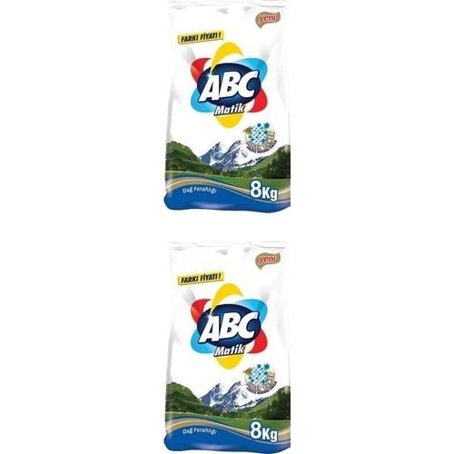 Abc Toz Deterjan Dağ Ferahlığı 8 kg 2'li