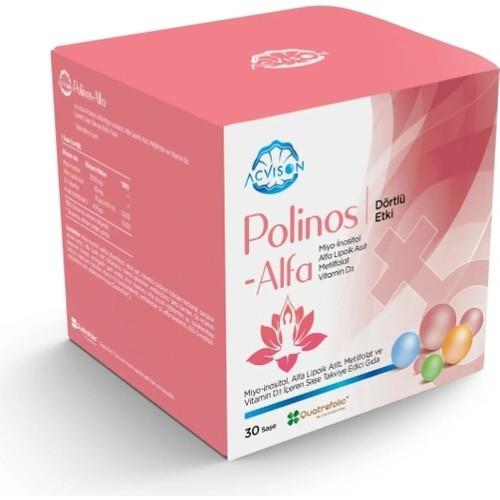 Acvison Polinos-Alfa Kadınlara Özel Miyo-Inostol D-Kiro-Inostol  Içeren Takviye Edici Gıda 30 Saşe
