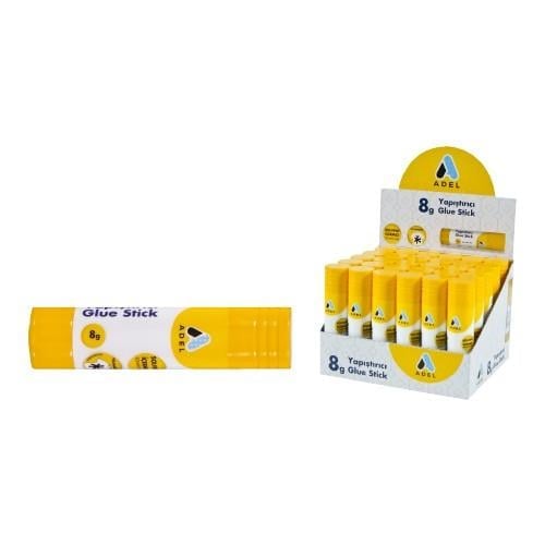 Adel Gluestick 8G Çocuk Kullanımı İçin İdeal Yıkanabilir Sarı Yapıştırıcı