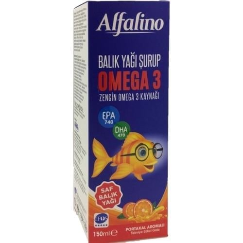 Alfalino Balık Yağı Omega 3 Portakal Aromalı 150 ml
