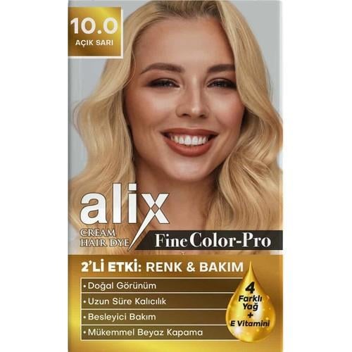 Alix Saç Boyası 10.0 Açık Sarı 50 ml