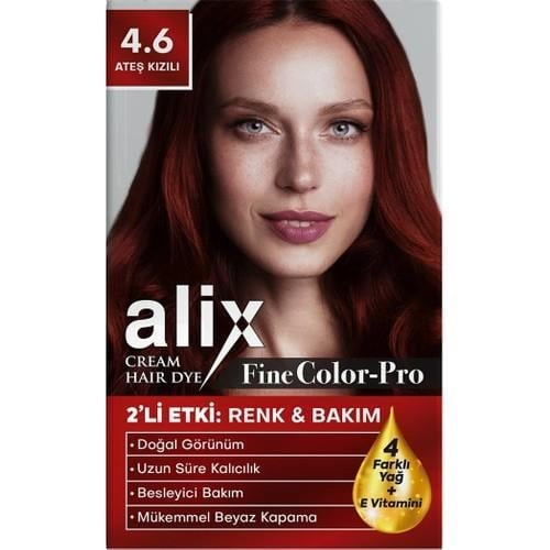 Alix Saç Boyası 4.6 Ateş Kızılı 50 ml