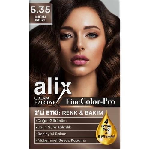 Alix Saç Boyası 5.35 Işıltılı Kahve 50 ml