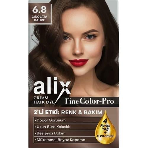 Alix Saç Boyası 6.8 Çikolata Kahve 50 ml
