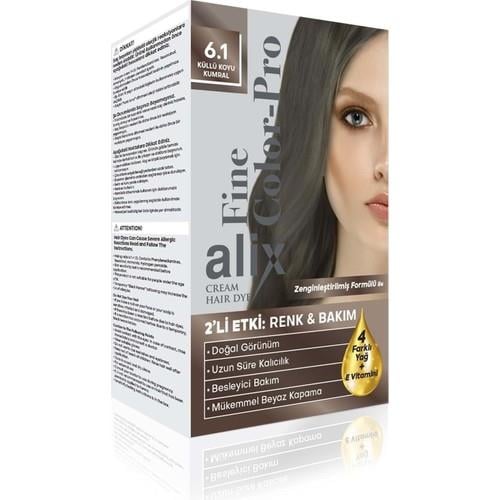 Alix Saç Boyası 6.1 Küllü Koyu Kumral 50 ml