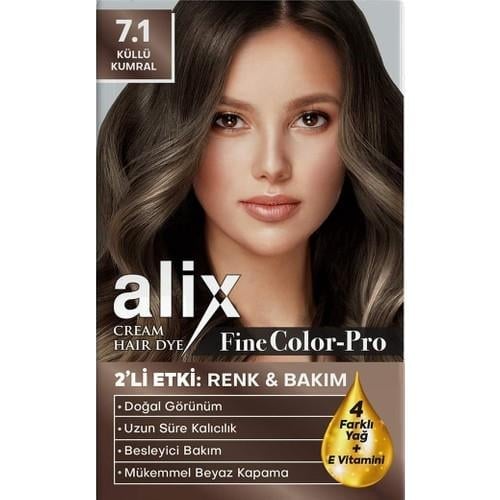 Alix Saç Boyası 7.1 Küllü Kumral 50 ml