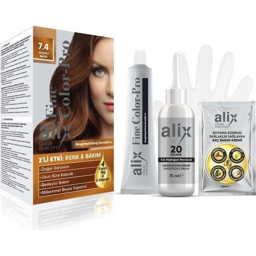 Alix Saç Boyası 7.4 Gizemli Bakır 50 ml