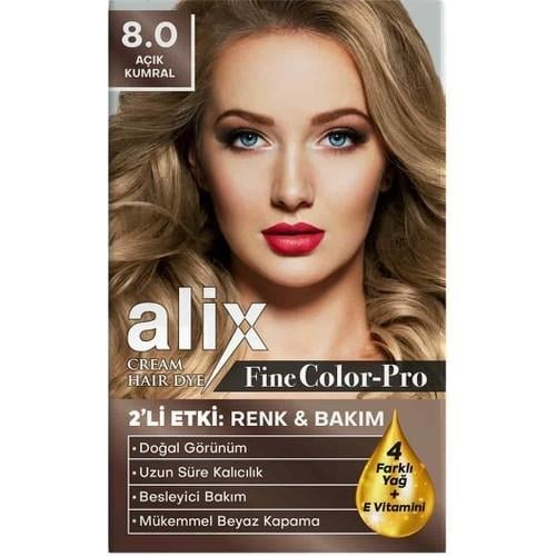 Alix Saç Boyası 8.0 Açık Kumral 50 ml