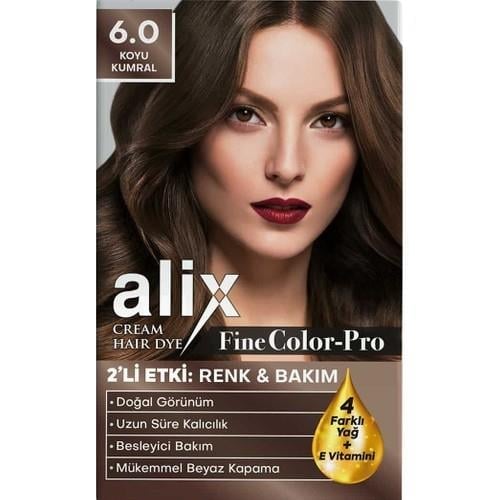 ALİX SAÇ BOYASI & SET BOYA 6.0 KOYU KUMRAL 50ML