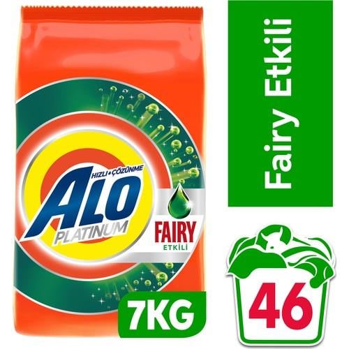 Alo Platinum 7 kg Fairy Etkili Beyazlar Aquapudra Toz Deterjan