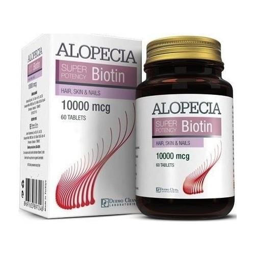 Alopecia Biotin 10000 Mcg 60 Tablet