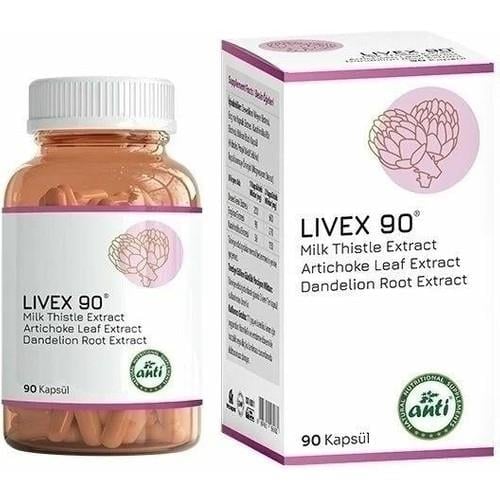 Anti Natural Livex 90 Enginar Deve Dikeni Kara Hindiba 90 Kapsül