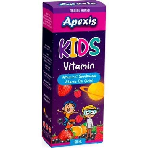 Apexis Kids Ahududu Aromalı Sambucus Şurup 150 ml
