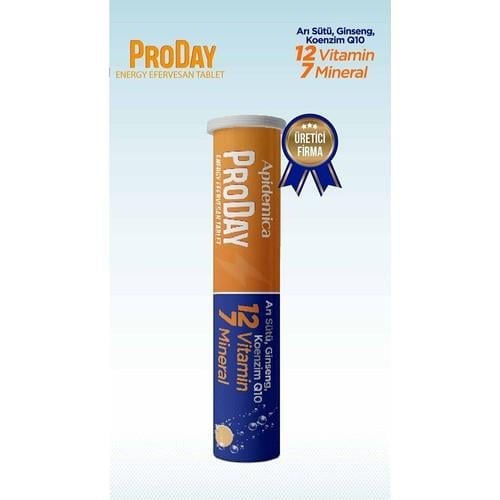 Apidemica Proday Energy (Arı Sütü, Ginseng, Koenzim Q10, 12 Vitamin ve 7 Mineral)