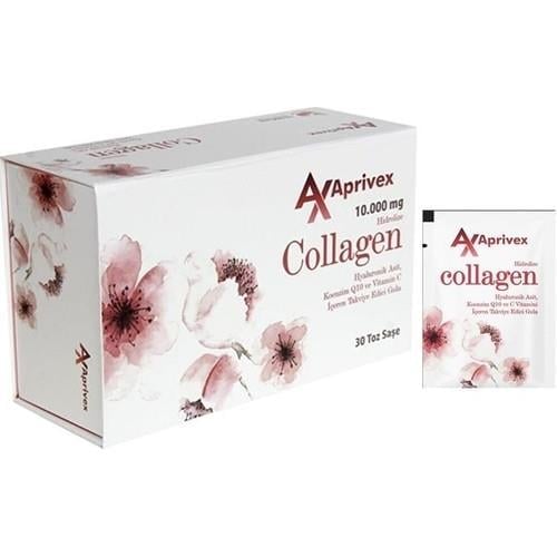 Aprivex Collagen 30 Toz Saşe Ahududu Aromalı